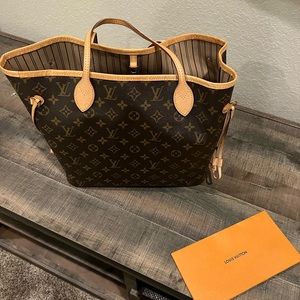 100 authentic lv neverfull